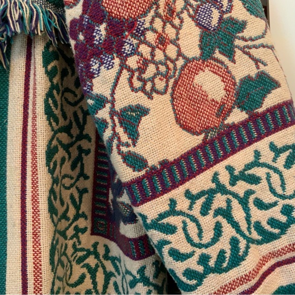 Lady Hawke Blanket Coat Tapestry Cardigan  Western Cottage -Core Boho Gypsy - Picture 7 of 13